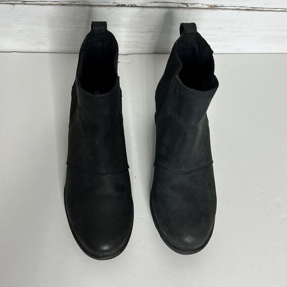 Sorel Joan of Arctic Wedge Ankle Bootie Black Shoe Size 8.5 - Picture 3 of 10